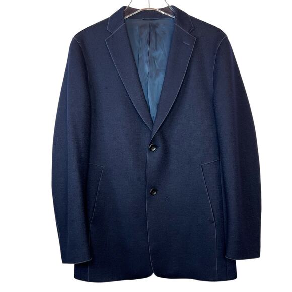 BARABAS Wool Blend Sport Coat Modern Fit in Navy Blue Men's Size Medium - Picture 10 of 10